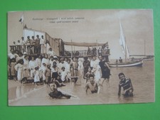 ABRUZZO : ROSBURGO (TE) BAGNANTI MOLTO ANIMATA NO VIAGGIATA  ANNI 20' BELLISSIMA