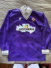 Maglia Fiorentina Anni ‘90 Vintage Autografata Batistuta Rui Costa Toldo