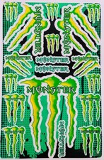 Adesivi moto casco monster energy cross enduro moto gp pista ducati graffio 46