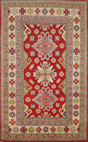 Tappeto accento kazako rosso