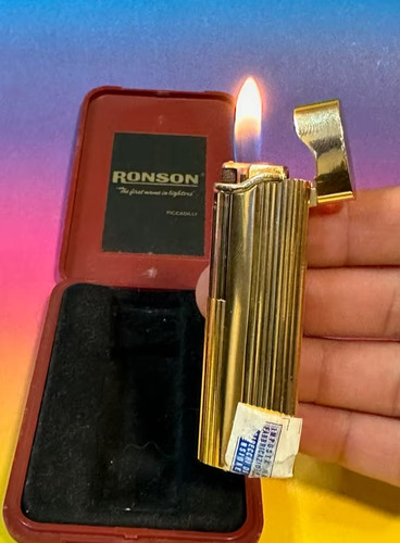 Accendino ronson gas - accendino, placcato