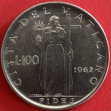 100 lire città del - lire, 1962