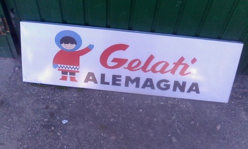 Tabella insegna pubblicitaria - insegna,