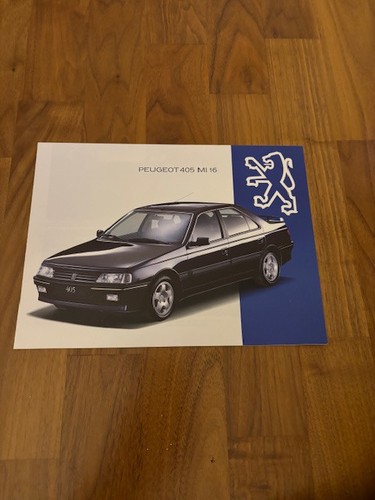 Peugeot 405 mi16 depliant - peugeot,