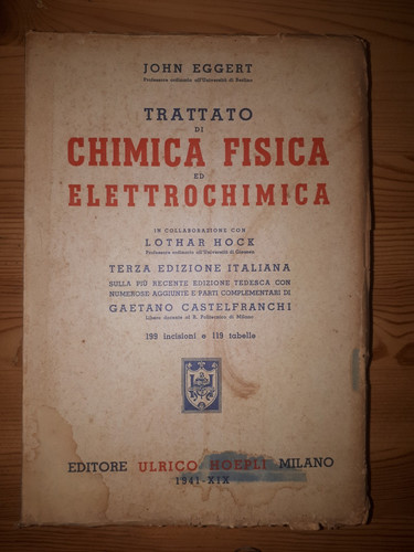 Eggert trattato chimica fisica - eggert,