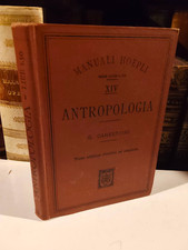 CANESTRINI – ANTROPOLOGIA -  Hoepli 1898