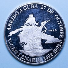 ISOLA CARAIBICA 10 PESOS 1990