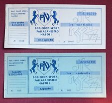 Rarissimi documenti sportivi Pallacanestro Napoli