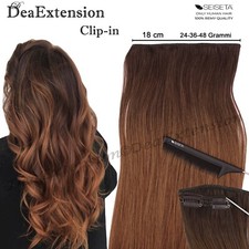Extension Clip Capelli Veri Shatush Ombre Rooted Fascia 4 clip 18 cm  55 - 60 cm