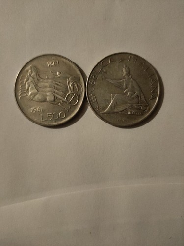 Moneta 500 lire - moneta,