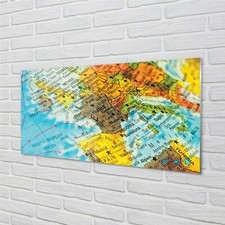 Quadro Tulup Stampa Acrilica 100x50 Wall Art Mappa Globo