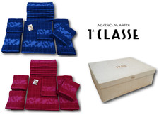 ALVIERO MARTINI 1^ CLASSE Completo 12 asciugamani spugna ZEUS. 6 Viso + 6 Ospiti