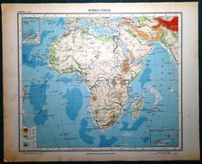 Carta geografica antica AFRICA