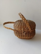 Antico paniere vimini bambola - vimini,