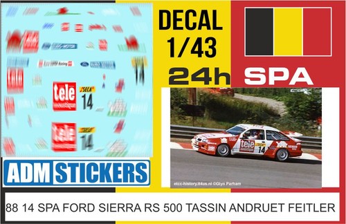 Decal 24h spa 1988 - 14,