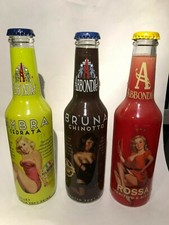  3 bottiglie in vetro vuote da