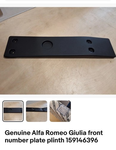 Base targa anteriore - , originale