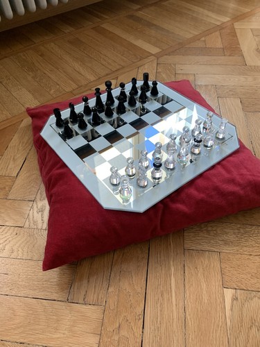 Scacchiera silver crystal - silver,