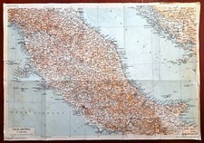 Carta geografica antica ITALIA