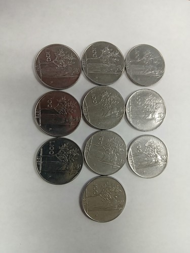 Lotto monete italia 100 lire - italia,