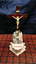 Antica Acquasantiera Porcellana Biscuit Decoro Hotel Xix Sec Antiquariato 