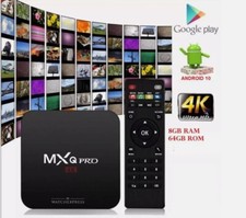 ANDROD TV BOX  WiFi  Internet SMART TV FULL HD 1080p 16 GB MXQ PRO 4k