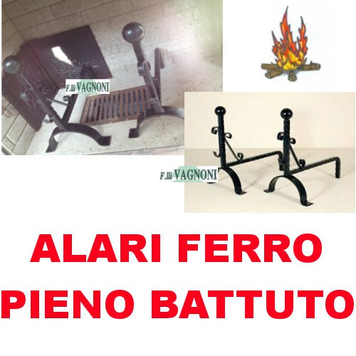 Coppia alari brucialegna set - coppia,