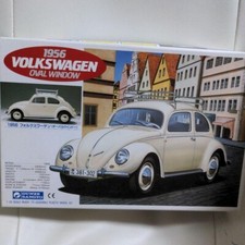 Gunze Sangyo 1/24 1956 Volkswagen Finestrino Ovale Maggiolino Plastica Modellino Kit Vintage