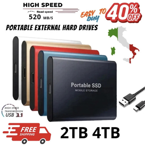 Hard disk ssd 4tb esterno - ssd,