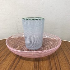 Ciotola e tazza vetro filo