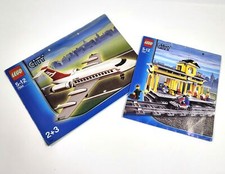 Vintage LEGO Città Istruzioni Manuale Lotto – 7997 Treno Station + 7894