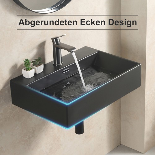 Lavabo quadrato ceramica - quadrato, in