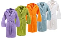 Splendido Accappatoio Spugna Bassetti con Cappuccio in Cotone Uomo Donna