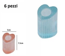 x Set 6 Pezzi Porta Candele
