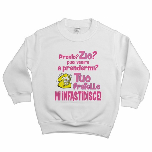 Felpa bambina pronto zio puoi - pronto, zio?