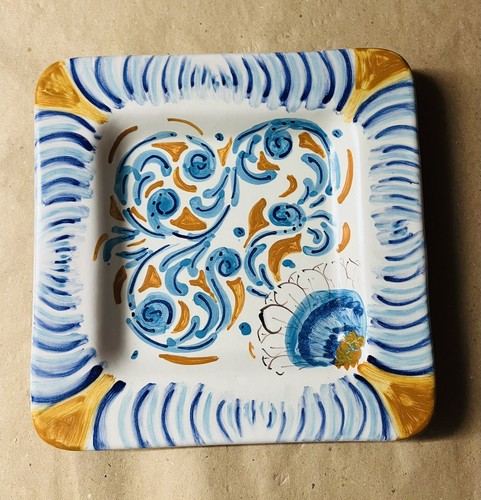 Piatto quadrato ceramica - piatto, di