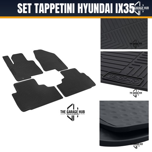Set tappetini gomma - in, neri