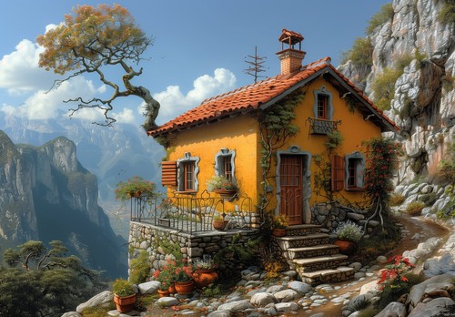 Casa con stampa - , 8x10