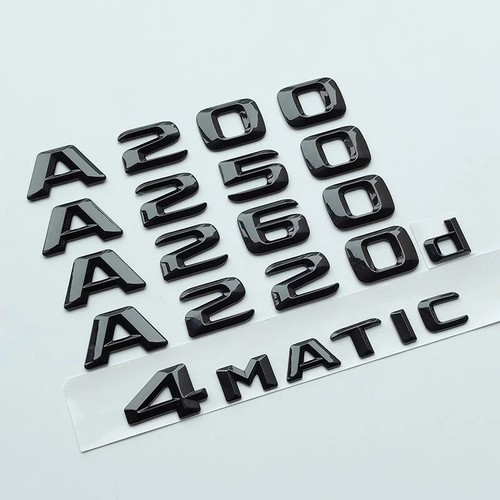 Emblema auto nero lucido a180 - emblema,