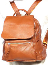 zaino borsa donna uomo VERA PELLE morbida leggero tasche resistente capiente ner