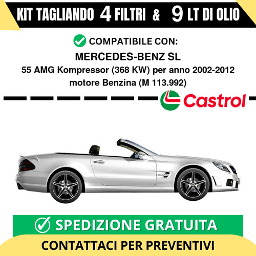 Tagliando per mercedes benz - tagliando, sl