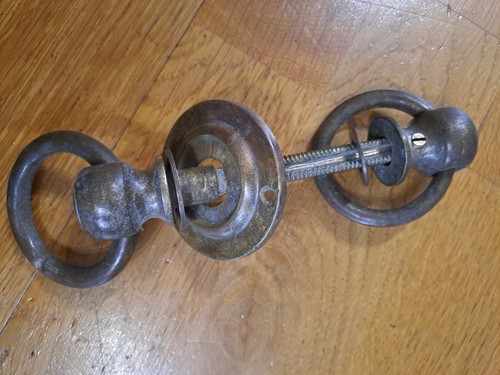 Antique brass loop - antique, door