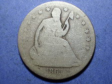 1865-S Mezzo dollaro seduto