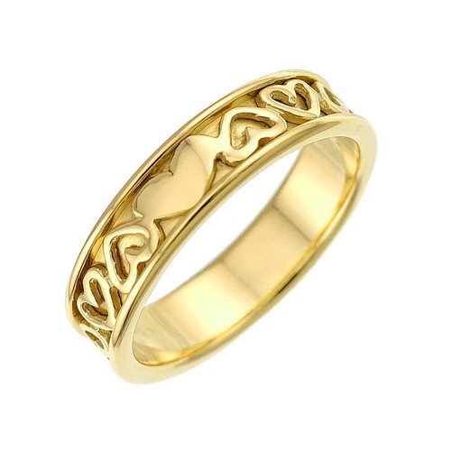 Anello cuore ritagliato