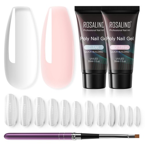 Poly nail gel - nail, rosa