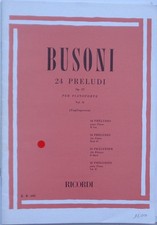 BUSONI 24 Preludi Op. 37 -