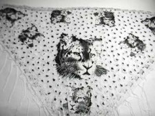 Gonna pareo copricostume trasparente bianco animaler spiaggia piscina mare