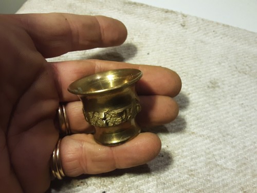 Piccolo mortaio ottone - piccolo,