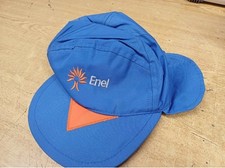 Vintage Berretto Da Lavoro ENEL Impermeabile Con Copri orecchie nuovo Tg Unica