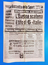 GAZZETTA DELLO SPORT 17 SETTEMBRE 1986 MORTE BEPPE CROCE PORTOFINO-JUVENTUS
